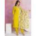 Picture of Exquisite Chiffon Golden Readymade Salwar Kameez