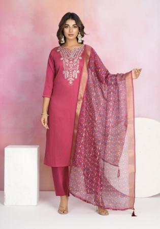 Picture of Amazing Chiffon Light Coral Readymade Salwar Kameez