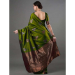 Picture of Charming Silk Forest Green Saree