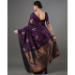 Picture of Beautiful Silk Black Saree