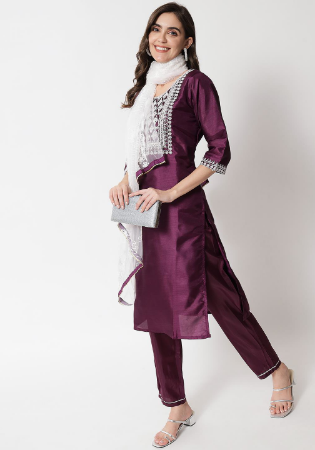 Picture of Resplendent Silk Sienna Readymade Salwar Kameez
