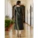 Picture of Beautiful Silk Dark Olive Green Kurtis & Tunic