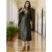 Picture of Beautiful Silk Dark Olive Green Kurtis & Tunic