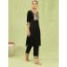 Picture of Sightly Cotton Black Readymade Salwar Kameez