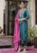 Picture of Exquisite Cotton Teal Readymade Salwar Kameez