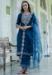 Picture of Elegant Cotton Navy Blue Readymade Salwar Kameez