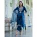 Picture of Elegant Cotton Navy Blue Readymade Salwar Kameez