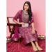 Picture of Cotton & Silk Violet Readymade Salwar Kameez