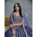 Picture of Sightly Silk Dark Slate Blue Lehenga Choli