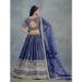 Picture of Sightly Silk Dark Slate Blue Lehenga Choli