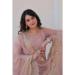 Picture of Stunning Cotton Rosy Brown Readymade Gown