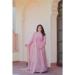 Picture of Fascinating Cotton Rosy Brown Readymade Gown