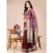 Picture of Fascinating Organza Plum Lehenga Sarees