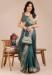 Picture of Stunning Organza Sea Green Lehenga Sarees