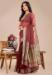 Picture of Fine Organza Maroon Lehenga Sarees