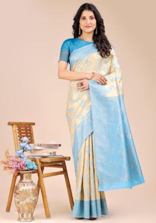 Picture of Marvelous Silk Off White Saree