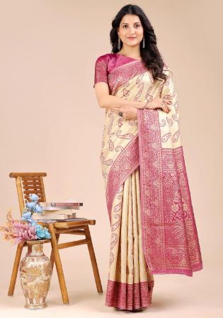 Picture of Enticing Silk Burly Wood Saree