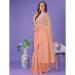 Picture of Gorgeous Cotton & Linen Dark Salmon Saree