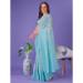 Picture of Elegant Cotton & Linen Light Steel Blue Saree