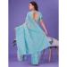 Picture of Elegant Cotton & Linen Light Steel Blue Saree