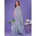 Picture of Nice Cotton & Linen Light Slate Grey Saree