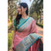 Picture of Wonderful Silk Pale Violet Red Saree