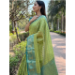 Picture of Resplendent Silk Dark Olive Green Saree