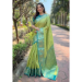 Picture of Resplendent Silk Dark Olive Green Saree