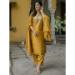 Picture of Cotton & Silk Golden Rod Readymade Salwar Kameez