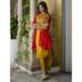 Picture of Cotton & Silk Dark Golden Rod Readymade Salwar Kameez