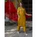 Picture of Cotton & Silk Dark Golden Rod Readymade Salwar Kameez