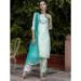 Picture of Cotton & Silk Alice Blue Readymade Salwar Kameez