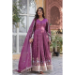 Picture of Well Formed Chiffon Indian Red Readymade Gown