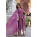 Picture of Well Formed Chiffon Indian Red Readymade Gown