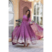 Picture of Well Formed Chiffon Indian Red Readymade Gown