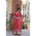 Picture of Well Formed Chiffon Indian Red Readymade Gown