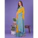 Picture of Ravishing Linen & Silk Dark Golden Rod Saree