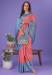 Picture of Statuesque Linen & Silk Light Coral Saree