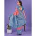 Picture of Statuesque Linen & Silk Light Coral Saree