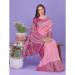 Picture of Sublime Linen & Silk Pale Violet Red Saree