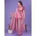 Picture of Sublime Linen & Silk Pale Violet Red Saree