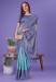 Picture of Resplendent Linen & Silk Light Steel Blue Saree