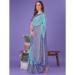 Picture of Resplendent Linen & Silk Light Steel Blue Saree