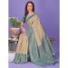 Picture of Ravishing Linen & Silk Dark Khaki Saree