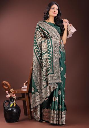 Picture of Sublime Silk Sea Green Saree