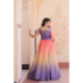 Picture of Chiffon & Georgette Slate Grey Readymade Gown