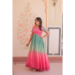 Picture of Excellent Chiffon & Georgette Crimson Readymade Gown