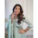 Picture of Pretty Cotton Powder Blue Readymade Salwar Kameez