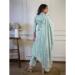 Picture of Pretty Cotton Powder Blue Readymade Salwar Kameez