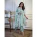 Picture of Pretty Cotton Powder Blue Readymade Salwar Kameez